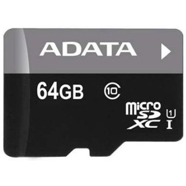Карта памяти SDXC-micro 64GB ADATA AUSDX64GUICL10-RA1