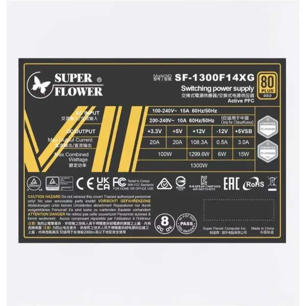 Блок питания Super Flower Leadex VII XG 1300W SF-1300F14XG(WH)
