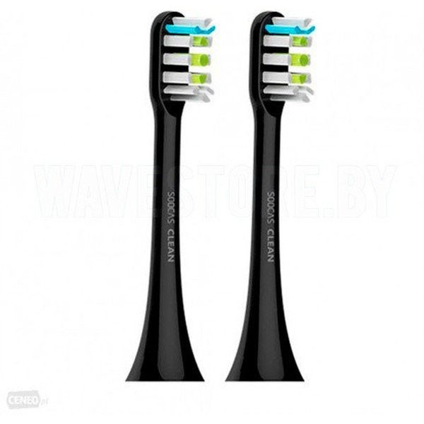 Сменные насадки для электрощеток Soocas Toothbrush Head (черный) 2 шт.