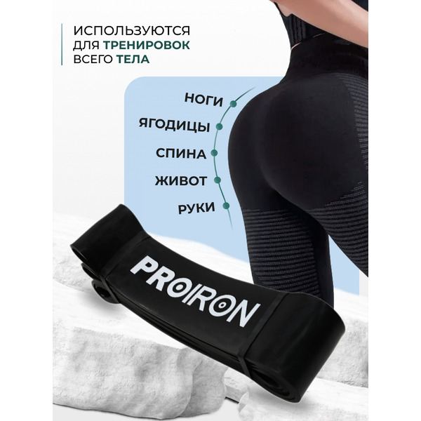 Эспандер Proiron Ленточный ЭЛ3667 (36-67кг, черный)