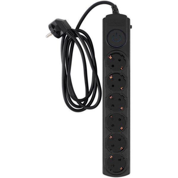 Сетевой фильтр Ippon BK-6-EU-1.8-10-B 1.8м (6 розеток) черный