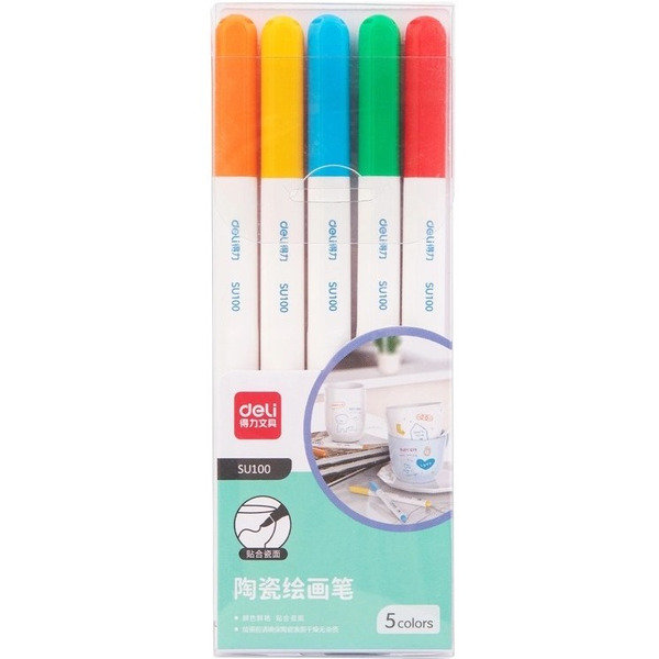 Фломастеры для керамики Deli SU100