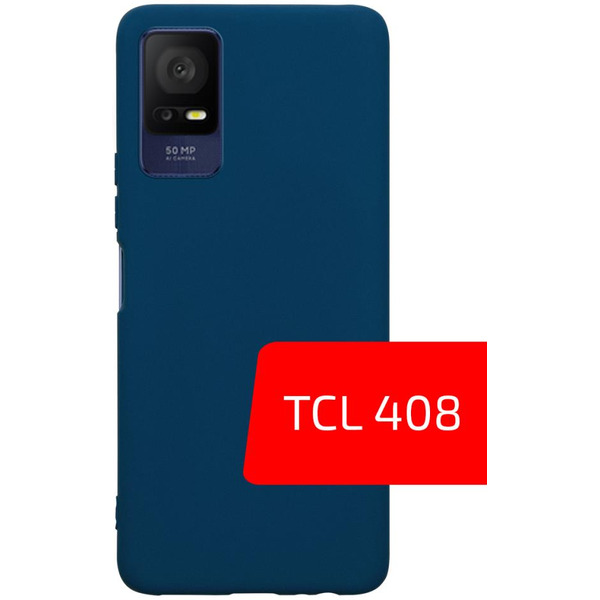 Накладка AKAMI Matt TPU для TCL 408 Синий (33805)
