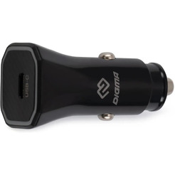 Автомобильное зарядное Digma DGC2B (черный)