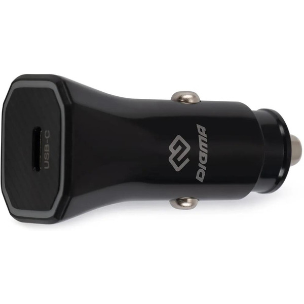 Автомобильное зарядное Digma DGC2B (черный)