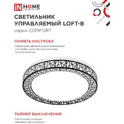 Светильник светодиодный IN HOME COMFORT LOFT-B (4690612059501)