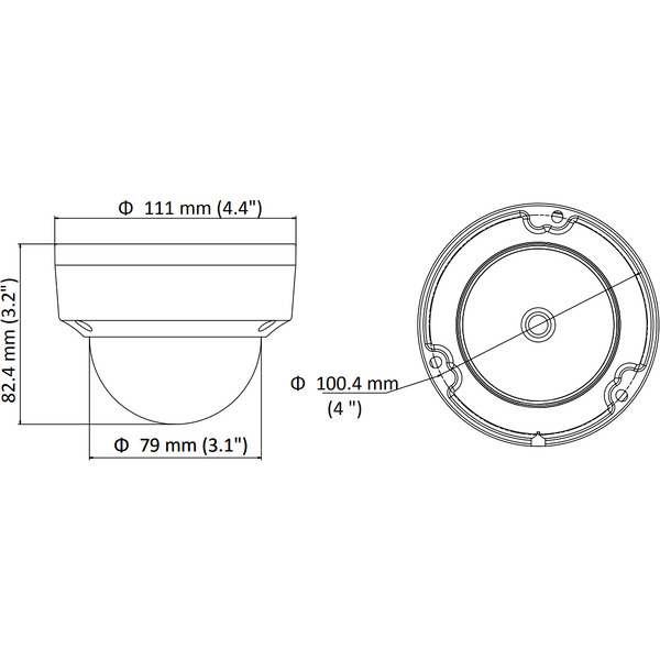 IP-камера Hikvision DS-2CD1143G0-I 2.8mm Dome