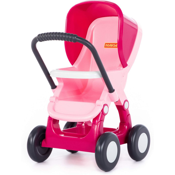 Коляска для кукол прогулочная Полесье  Alisa" 4-х колёсная 95220 (розовая)