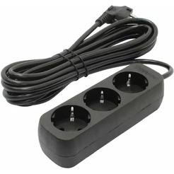 Удлинитель с заземлением Defender M350 (99323 черный)