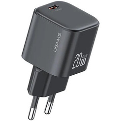 Сетевое зарядное Usams CC260 20W GaN (черный)