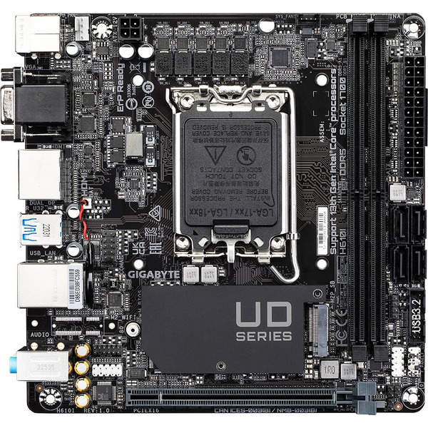 Материнская плата Gigabyte H610I
