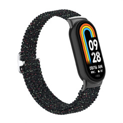 Ремешок Bingo Braided для Xiaomi Mi Band 8 Черный в крапинку