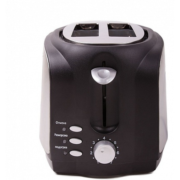 Тостер Endever Skyline ST-121 (черный/сталь)