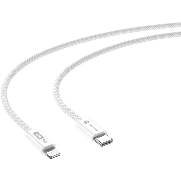 СЗУ Atomic BLADE G203 GAN 20W 2-порта USB (A+C) с кабелем USB (С-L) 1 метр, цвет белый | 10.208