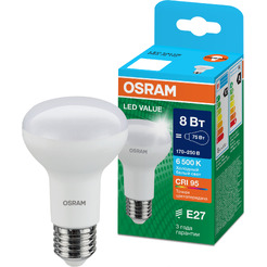 Лампа светодиодная OSRAM Value R63 8W 6500К E27 FR