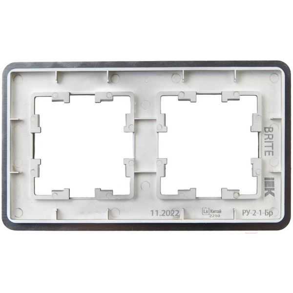 Рамка для электроустановочных изделий IEK Brite BR-M22-M-01-K48