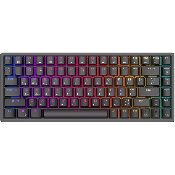 Клавиатура Royal Kludge RK84 RGB (черный, RK Red)