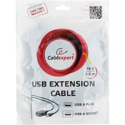 Удлинитель Cablexpert UAE016-BLACK
