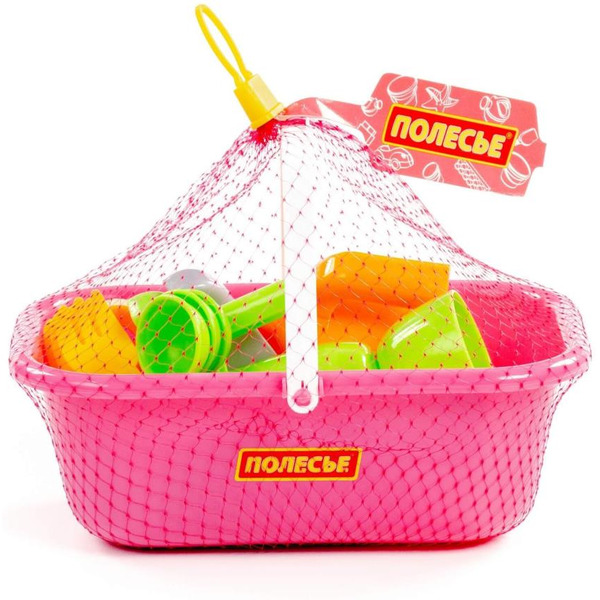 Набор детской посуды Полесье "TOP chef" с корзинкой