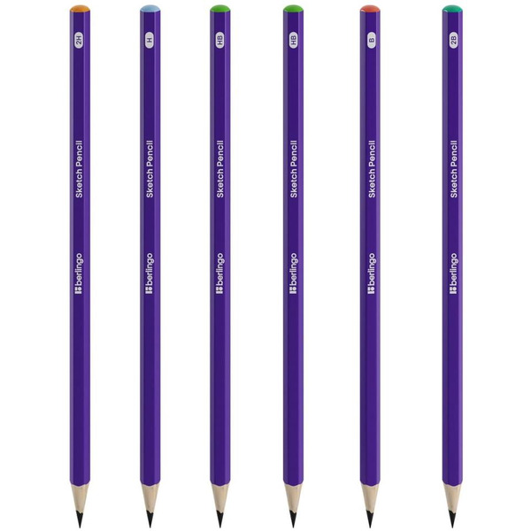 Набор карандашей чернографитных Berlingo "Sketch Pencil" SP12060 (6 шт)
