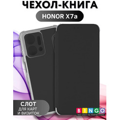 Чехол-книга Bingo Corner для HONOR X7a/X7a Plus Черный