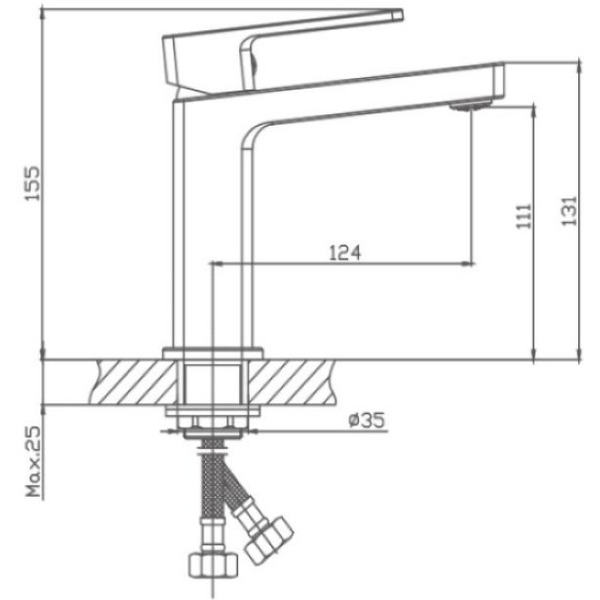 Смеситель Haiba HB10615 (хром)