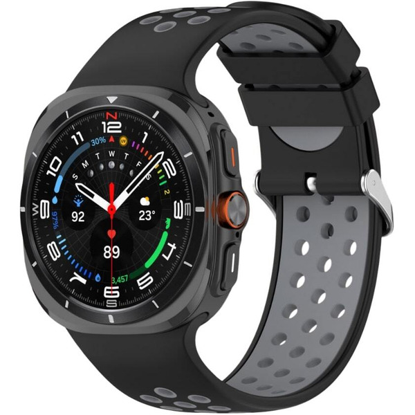 Ремешок Bingo Sport для SAMSUNG Galaxy Watch Ultra 47 мм (черный с серым)