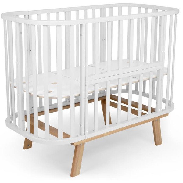 Детская кроватка Sweet Baby Barocco New Белый/Натуральный с маятником