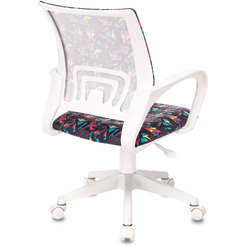 Компьютерное кресло Бюрократ Burokids 1W (мультиколор геометрия/пластик белый)
