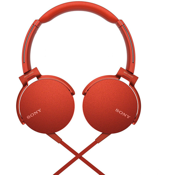 Наушники Sony MDR-XB550APR (красный)