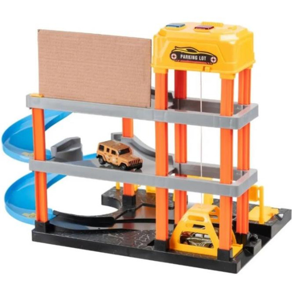 Паркинг 3-уровневый с дорогой и автомобилями Labalu P9488A-1 (желтый) 9270651