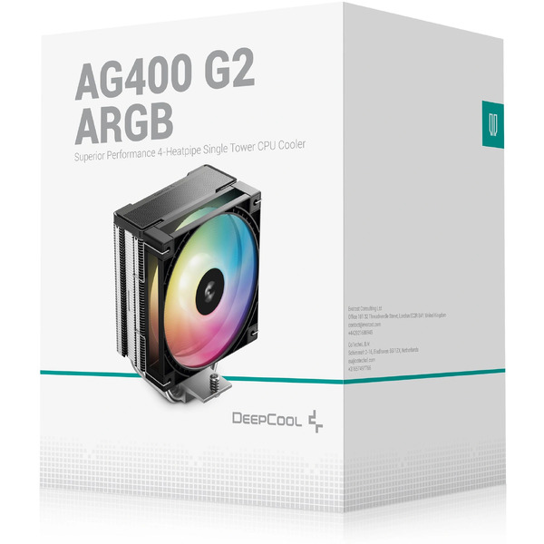 Кулер для процессора DeepCool AG400 G2 ARGB R-AG400-BKAMMG2-G