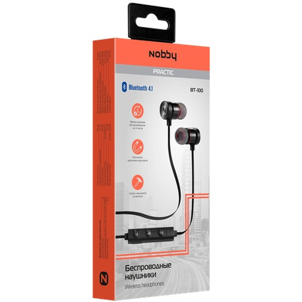 Наушники Nobby Practic BT-100 (черный)