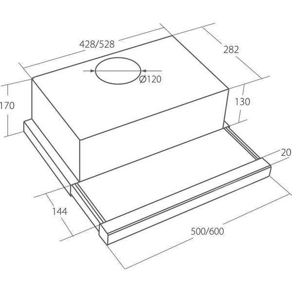 Кухонная вытяжка YOUQ Amai BT 1080 B 50 WH (белый)