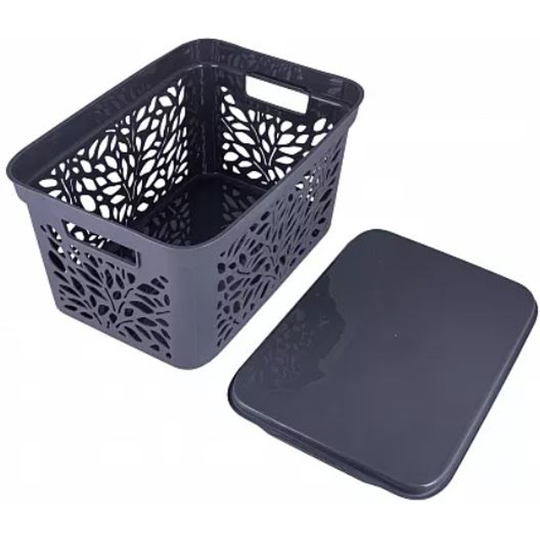 Корзина Полимербыт Leaves 4383801 (серый)