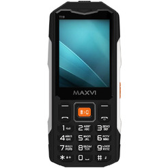 Мобильный телефон Maxvi T19 + ЗУ WC-112 (черный)
