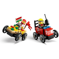 Конструктор LEGO City 60458 Пицца против пожарной машины