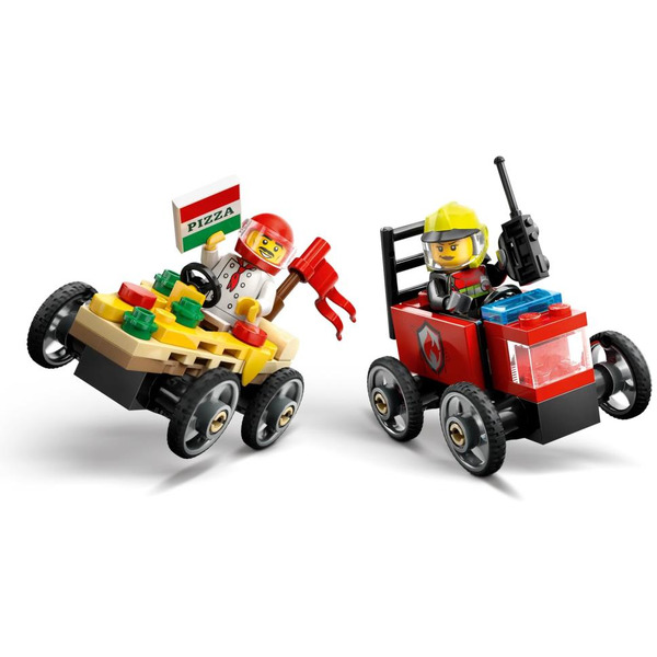 Конструктор LEGO City 60458 Пицца против пожарной машины