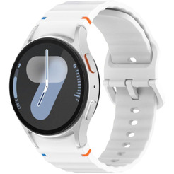 Ремешок Bingo Wave Stitching для SAMSUNG Galaxy Watch 4/5/6/7/FE (белый)