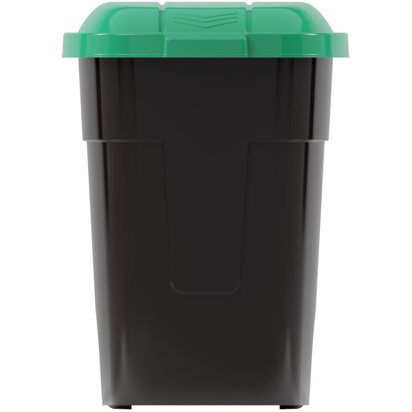 Контейнер для мусора Альтернатива М4663 65 л (черный/зеленый)