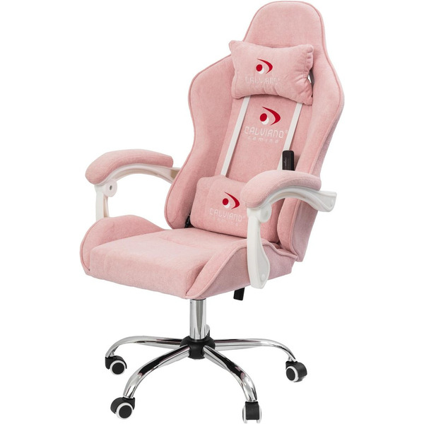 Вибромассажное кресло Calviano Nero (pink plush)