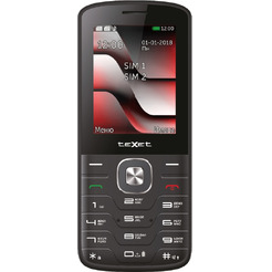 Телефон TEXET TM-D329 черный-красный