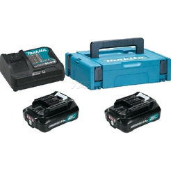 Комплект аккумуляторов MAKITA BL1020B 2 шт. + ЗУ MAKITA DC10SB (197658-5) в кейсе
