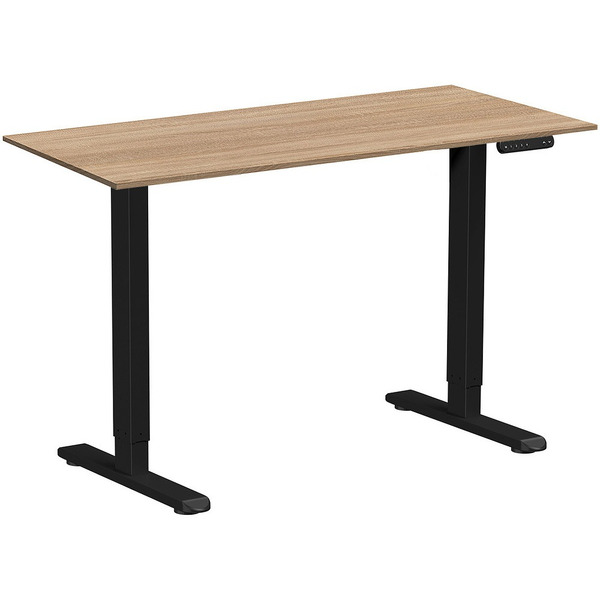 Стол подъемный WellDesk WDE Prime 130x67.5х1.8 (черный/дуб бардолино натуральный)