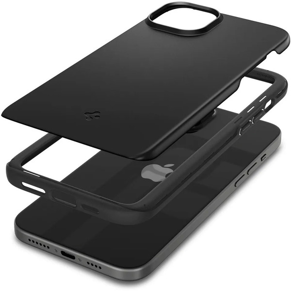 Чехол для телефона Spigen Thin Fit для iPhone 15 ACS06776 (черный)
