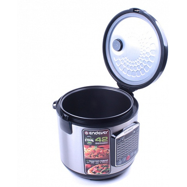 Мультиварка Endever Vita 90 (черный/сталь)