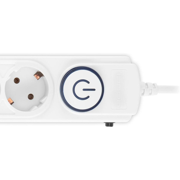 Сетевой фильтр Ippon BK-6-EU-1.8-10-W 1.8м (6 розеток) белый