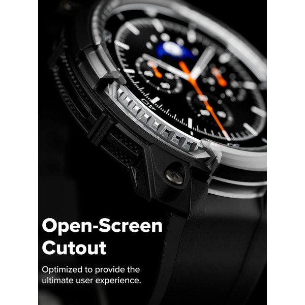 Ремешок с чехлом RINGKE Rugged Gear для Galaxy Watch 8 Classic 46mm BLACK
