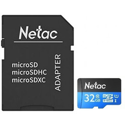 Карта памяти Netac P500 Standard 32GB NT02P500STN-032G-R (с адаптером)