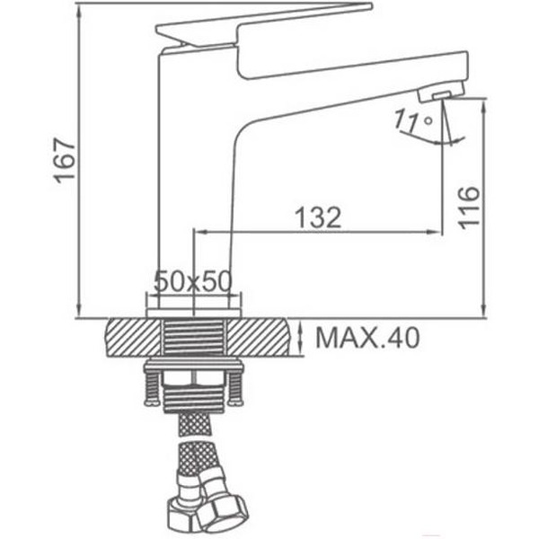 Смеситель Ledeme L1078